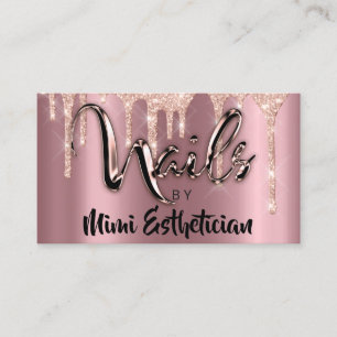 Nails Studio Artist Acryl Tropfen Glitzer Blush Visitenkarte