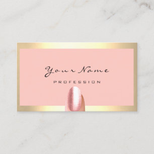 Nails Stylist Manicure Rose Gerahmte Rose Visitenkarte