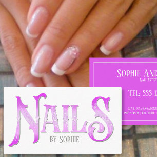 Nails Typografie Visitenkarte