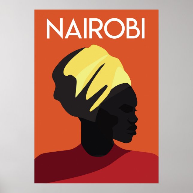 Nairobi africa vintage travel poster (Vorne)