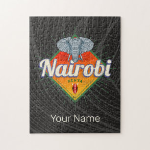Nairobi Hauptstadt Kenia Elefant Vintage Afrika