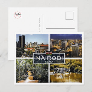Nairobi - Kenia - Mosaik - Postkarte
