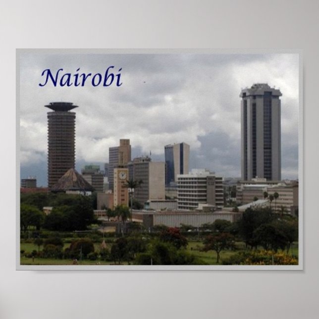 Nairobi - Kenia - Panorama - Poster (Vorne)