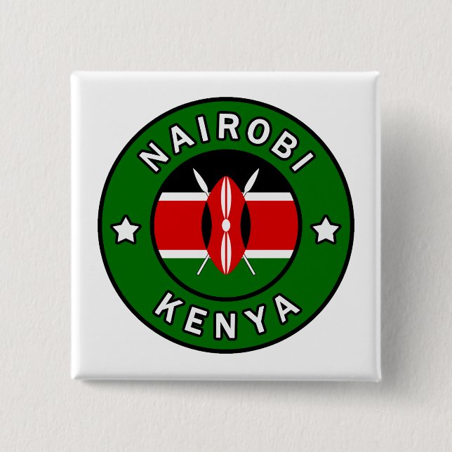 Nairobi Kenya Button (Vorderseite)
