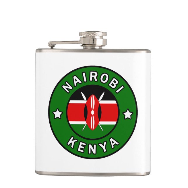 Nairobi Kenya Flachmann (Vorderseite)