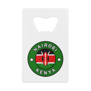 Nairobi Kenya Geldbeutel Flaschenöffner
