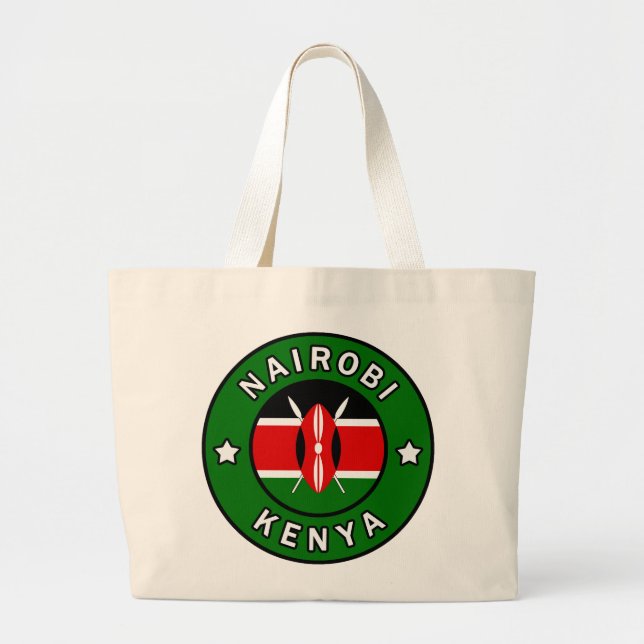 Nairobi Kenya Jumbo Stoffbeutel (Vorne)