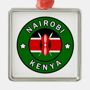 Nairobi Kenya Ornament Aus Metall