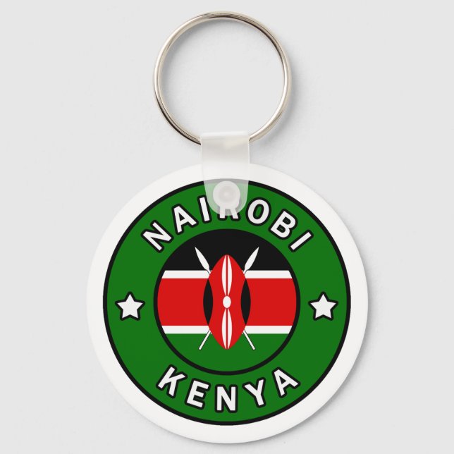 Nairobi Kenya Schlüsselanhänger (Vorderseite)