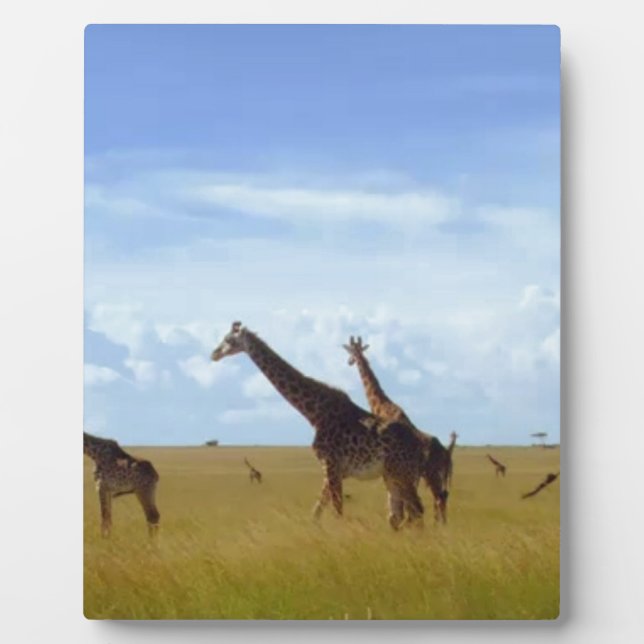 Nairobi Nationalpark Giraffe Design Fotoplatte (Vorderseite)