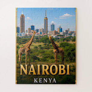Nairobi-Skyline und Wildlife-Abenteuer