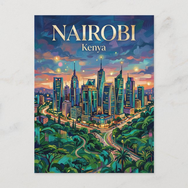 Nairobi Upper Hill Kenia Postkarte (Vorderseite)