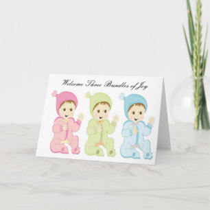 NAISSANCE DE TRIPLETS CARTE DE SALUT