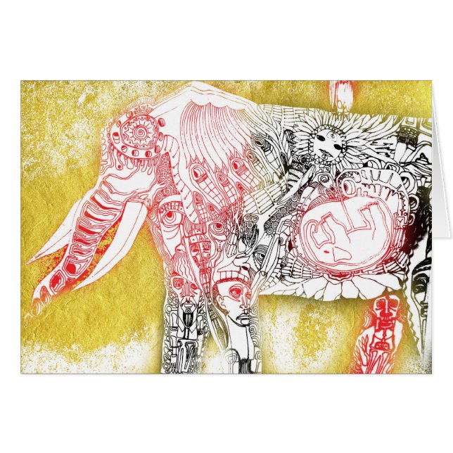 naissance d'éléphant (Devant horizontal)