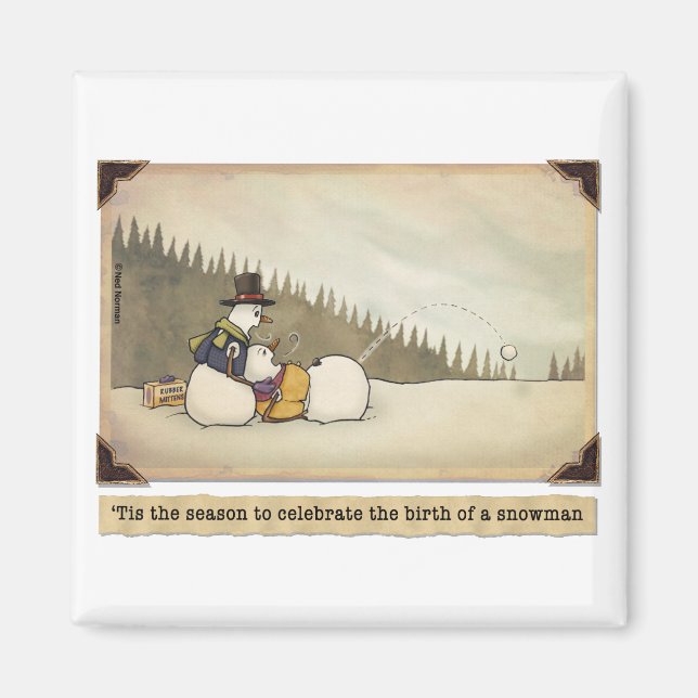 Naissance d'un aimant de neige (Devant)