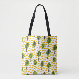 Naive Green Black Tree Muster Tasche