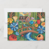 NAIVE ILLUSTRATION Postkarte