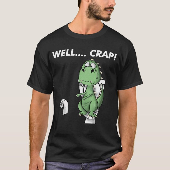 Naja, Crack-Dinosaurier-Trex T-Shirt (Vorderseite)