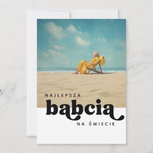 Najlepsza Babcia Na Świecie Carte photo personnali