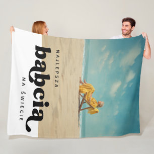 Najlepsza Babcia Na Świecie Custom Foto Fleecedecke