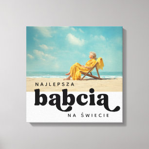 Najlepsza Babcia Na Świecie Custom Foto Leinwanddruck