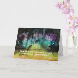 Najwa Zebian Carry Mountains Zitat Blank Card Karte