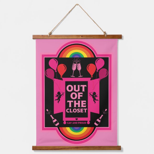 NAK-Tag Wandteppich Mit Holzrahmen (Vorderseite)