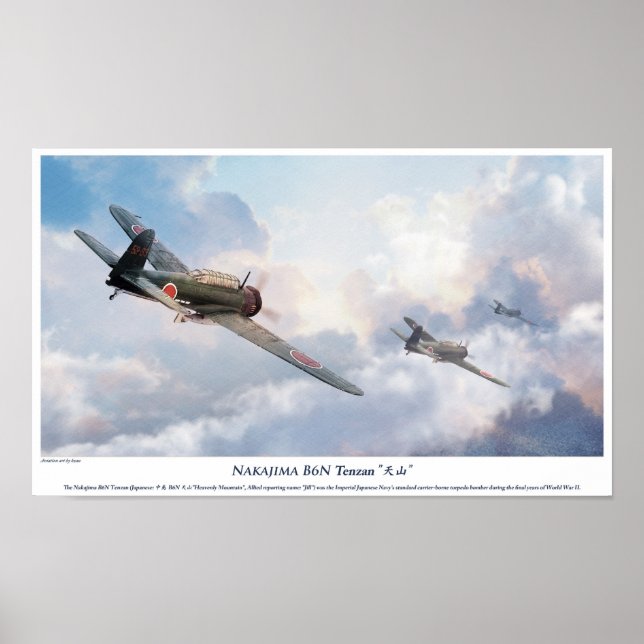 Nakajima B6N Tenzan Poster (Vorne)