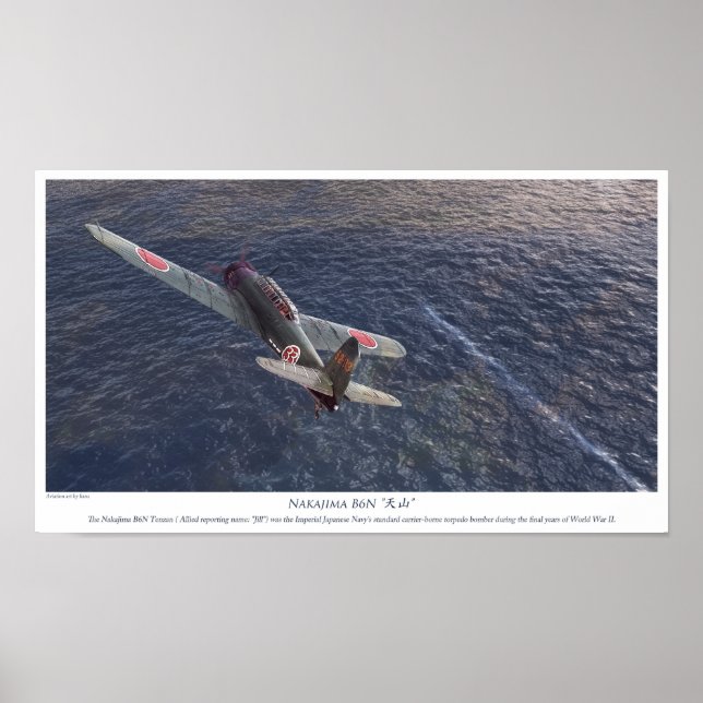Nakajima B6N Tenzan Poster (Vorne)