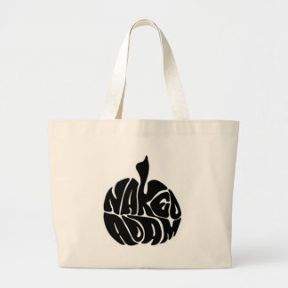 Naked Adam Black Logo Jumbo Stoffbeutel
