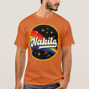 Nakita Regenbogen im Weltraum im Vintage-Stil T-Shirt
