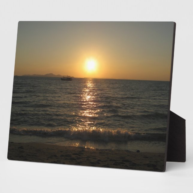 Naklua Beach Sunset .. Pattaya, Chonburi, Thailand Fotoplatte (Seite)