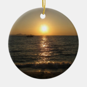 Naklua Beach Sunset .. Pattaya, Chonburi, Thailand Keramikornament