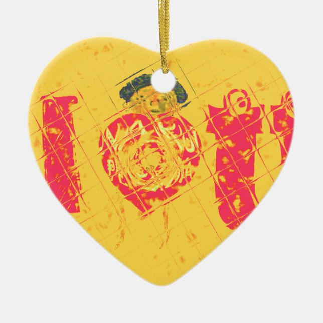 Nakupenda - I Liebe U Swahili Word Text Bedeutung  Keramikornament (Vorne)