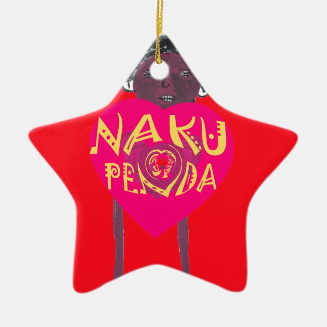Nakupenda Liebe Kunst, Dichtung und Musik Keramikornament (Vorne)