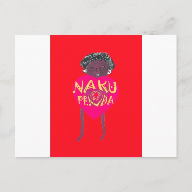 Nakupenda Liebe Kunst, Dichtung und Musik Postkarte (Vorderseite)