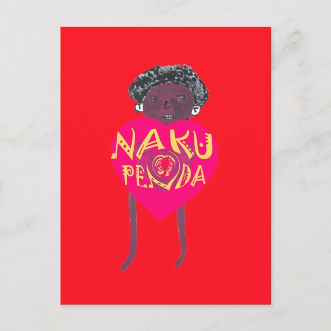 Nakupenda Liebe Kunst, Dichtung und Musik Postkarte (Vorderseite)