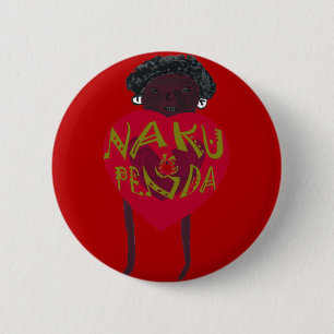 Nakupenda Sana Art Print Swahili Design Button