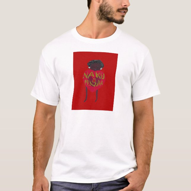 Nakupenda Sana Art Print Swahili Design T-Shirt (Vorderseite)