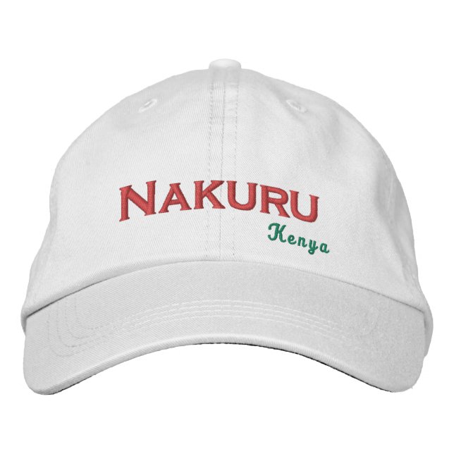 Nakuru - Kenia bestickte Baseballkappe (Vorderseite)