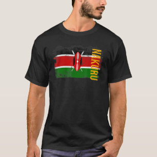 Nakuru Kenya Flagge für Kenianer Männer Frauen Kin T-Shirt