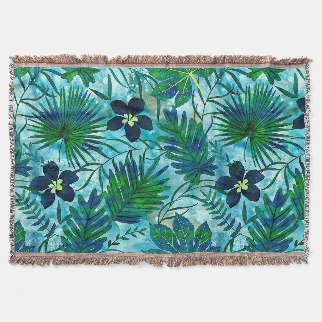 Nalani Hawaiian Tropical Garden Aquamarin Decke (Vorderseite)