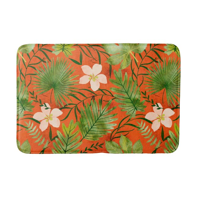 Nalani Hawaiian Tropical Garden Coral Badematte (Vorderseite)