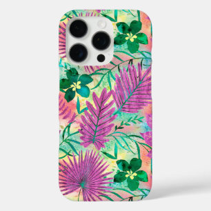 Nalani Hawaiian Tropical Garden Fuchsia iPhone 16 Pro Hülle