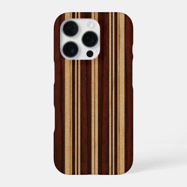 Nalu Lua Faux Koa Holz iPhone 7 Hülle iPhone 16 Pro Hülle (Rückseite)