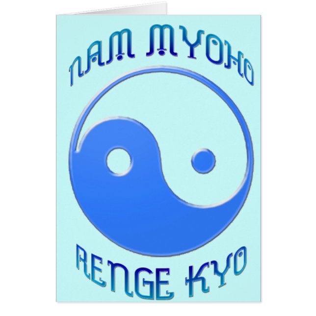 "Nam Myoho Renge Kyo" Yin et bouddhisme de Yang (Devant)