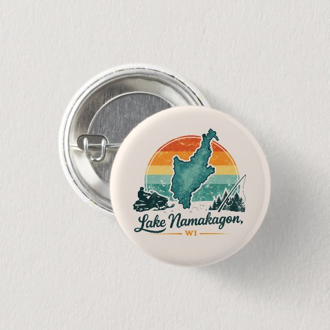 Namakagonsee, WI Button (Vorne & Hinten)