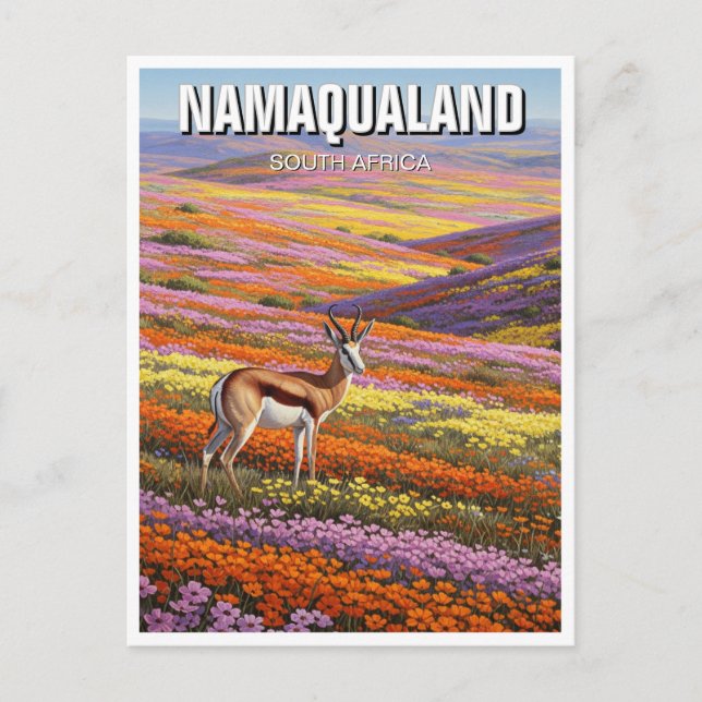 Namaqualand South Africa Travel Postkarte (Vorderseite)