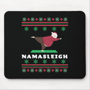 Namasleigh Weihnachtsmann beim Yoga Mousepad
