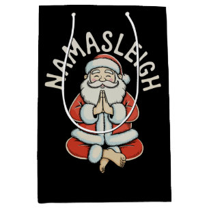 Namasleigh Weihnachtsmann-Schlitten Namaste Yoga M Mittlere Geschenktüte